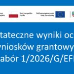 Ostateczne wyniki oceny naboru wniosków nr 1/2026/G/EFRR do Projektu Grantowego – Przedsięwzięcie 1.8 Mała architektura turystyczna (FEW EFRR)